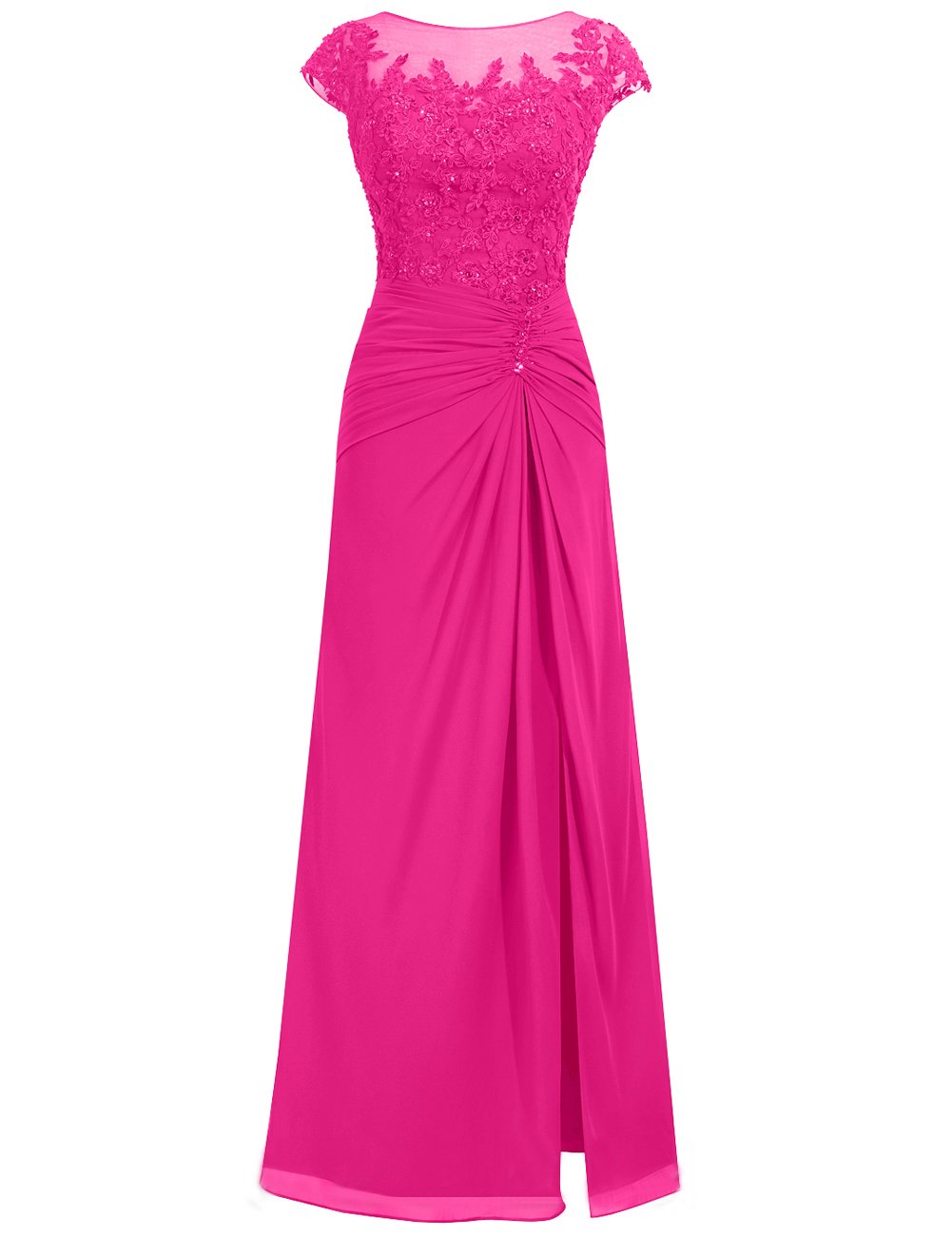 Elegant Mother of The Bride Dresses - Lace Long Chiffon Formal Evening Gowns for Women | Wedding Guest Dresses for Special Occasions & Formal Events