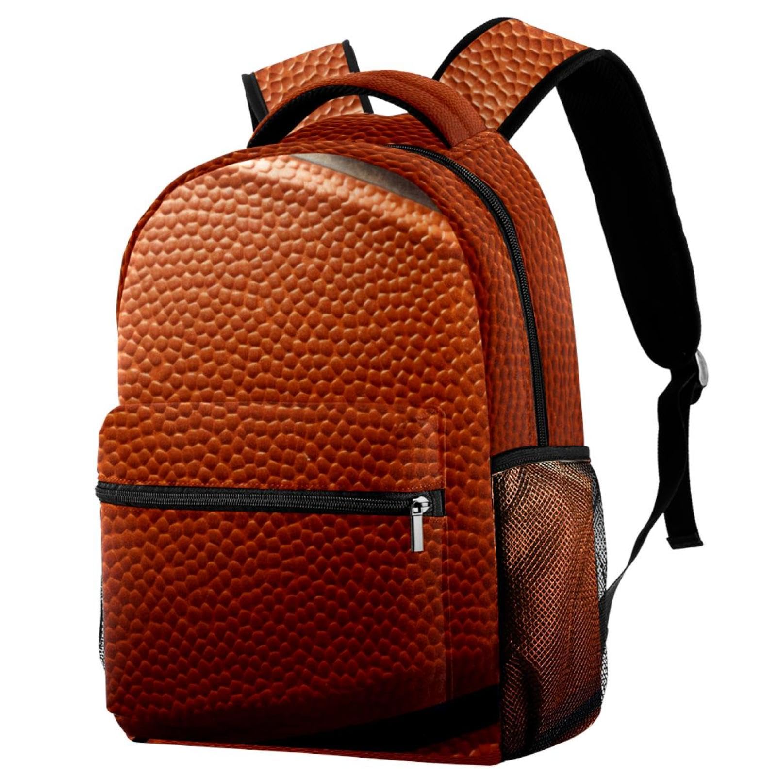 FVQL Kids Backpack for School - Basketball Print Design - Durable Bookbag for Boys & Girls - Perfect for School, Sports & Travel