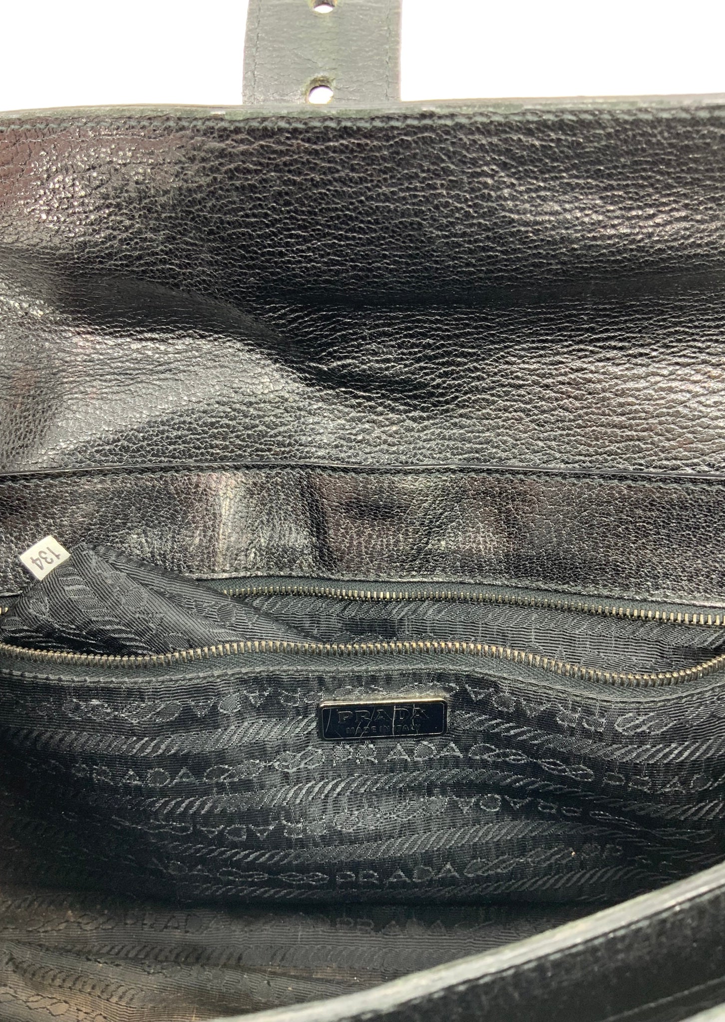 Prada Leather Buckle Flap Shoulder Bag for Women - Luxury Designer Crossbody Purse for Work, Travel & Evening Out