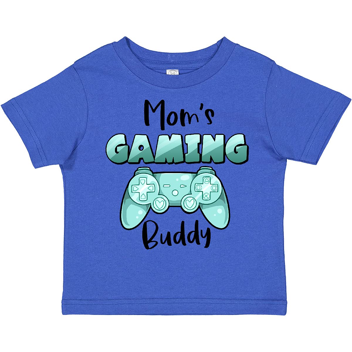 Inktastic Mom's Gaming Buddy - Aqua Controller Toddler T-Shirt | Cute Gamer Mom & Kids Matching Outfit | Perfect for Family Game Nights & Gaming Events