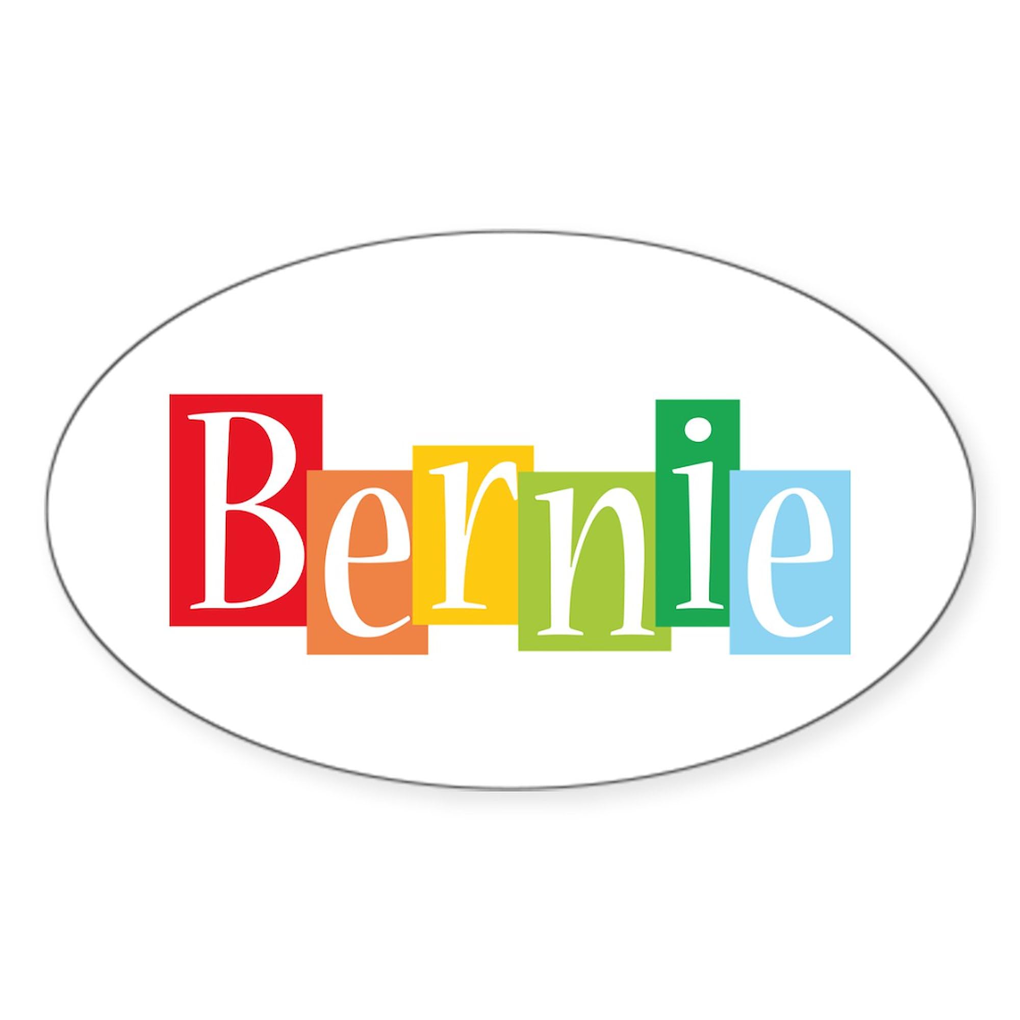 Fun Bernie Sticker for Cars - Oval Bumper Decal for Vehicles