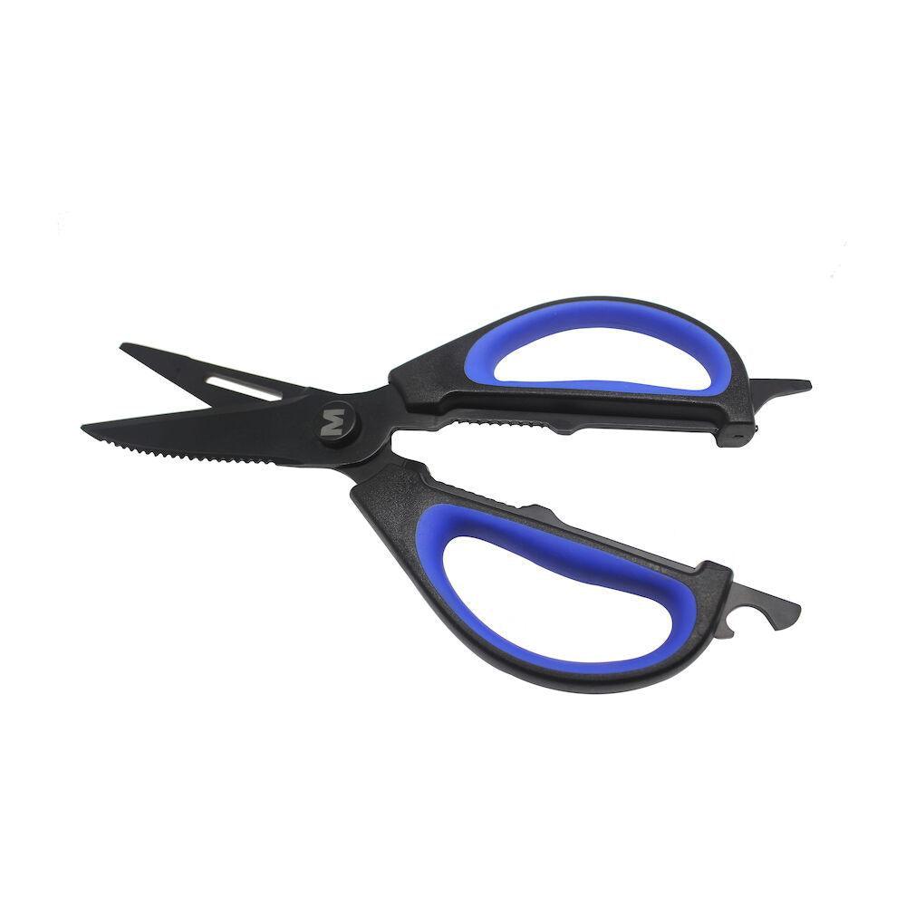 Mustad MTB004 Stainless Steel Bait Scissors - Sharp Fishing Shears for Cutting Bait, Fishing Line & Tackle - Perfect for Saltwater & Freshwater Anglers, Kayak Fishing & Boat Trips