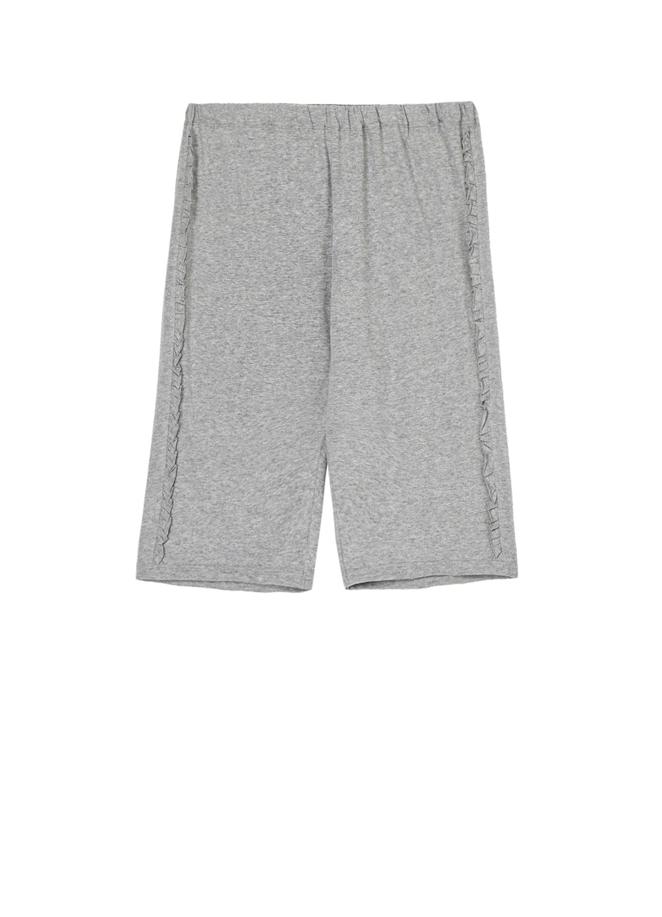 Cotton Jersey Frill Knee-Length Pants for Women - Comfortable & Stylish Casual Wear for Summer, Travel & Lounge