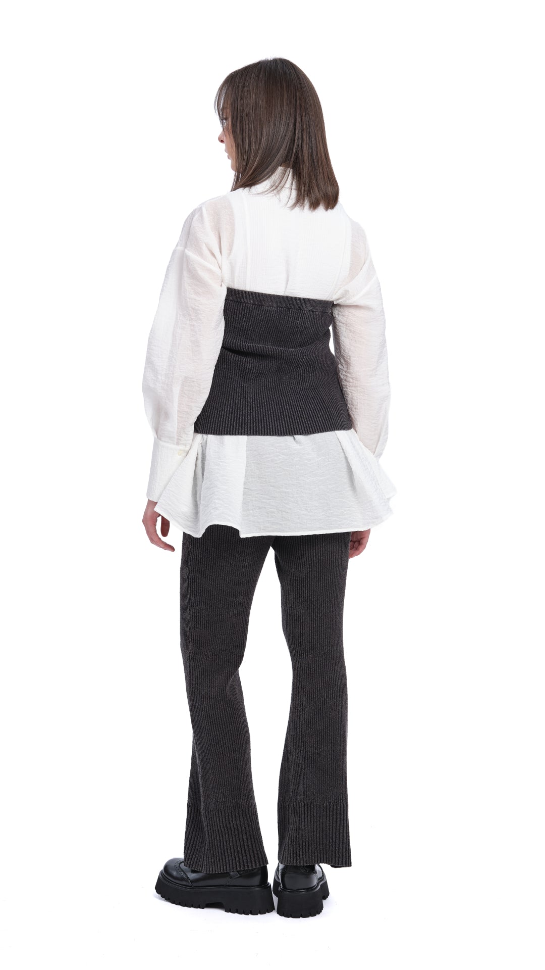 Elegant Pleated Flare Shirt for Women - Stylish Casual & Office Wear - Perfect for Work, Dates & Special Occasions