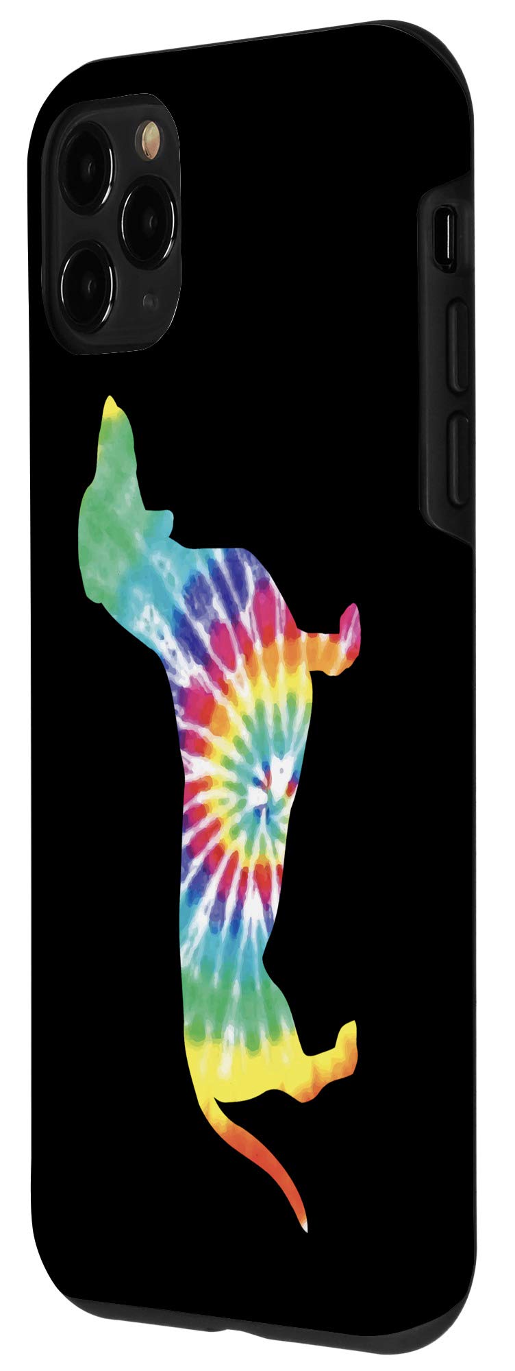 **iPhone 11 Pro Case - Cute Dachshund Design, Retro Hippie Style, Perfect Gift for Dog Lovers - Durable Protection for Everyday Use & Travel**