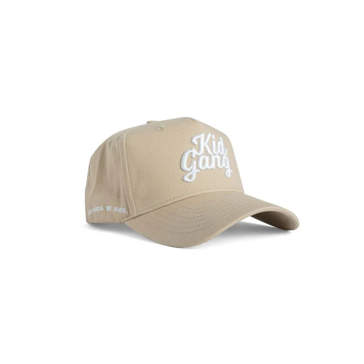 Kid Gang Tan Youth Hat - Stylish & Comfortable Baseball Cap for Boys & Girls - Perfect for Outdoor Activities, Sports & Casual Wear