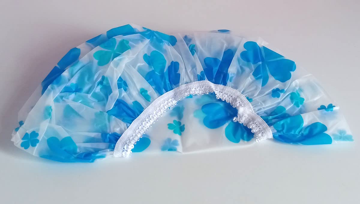 Waterproof Reusable Shower Cap for Women & Men - Soft Elastic Hair Protection for Bathing, Swimming, Spa - Perfect for Daily Use, Travel & Salon Visits
