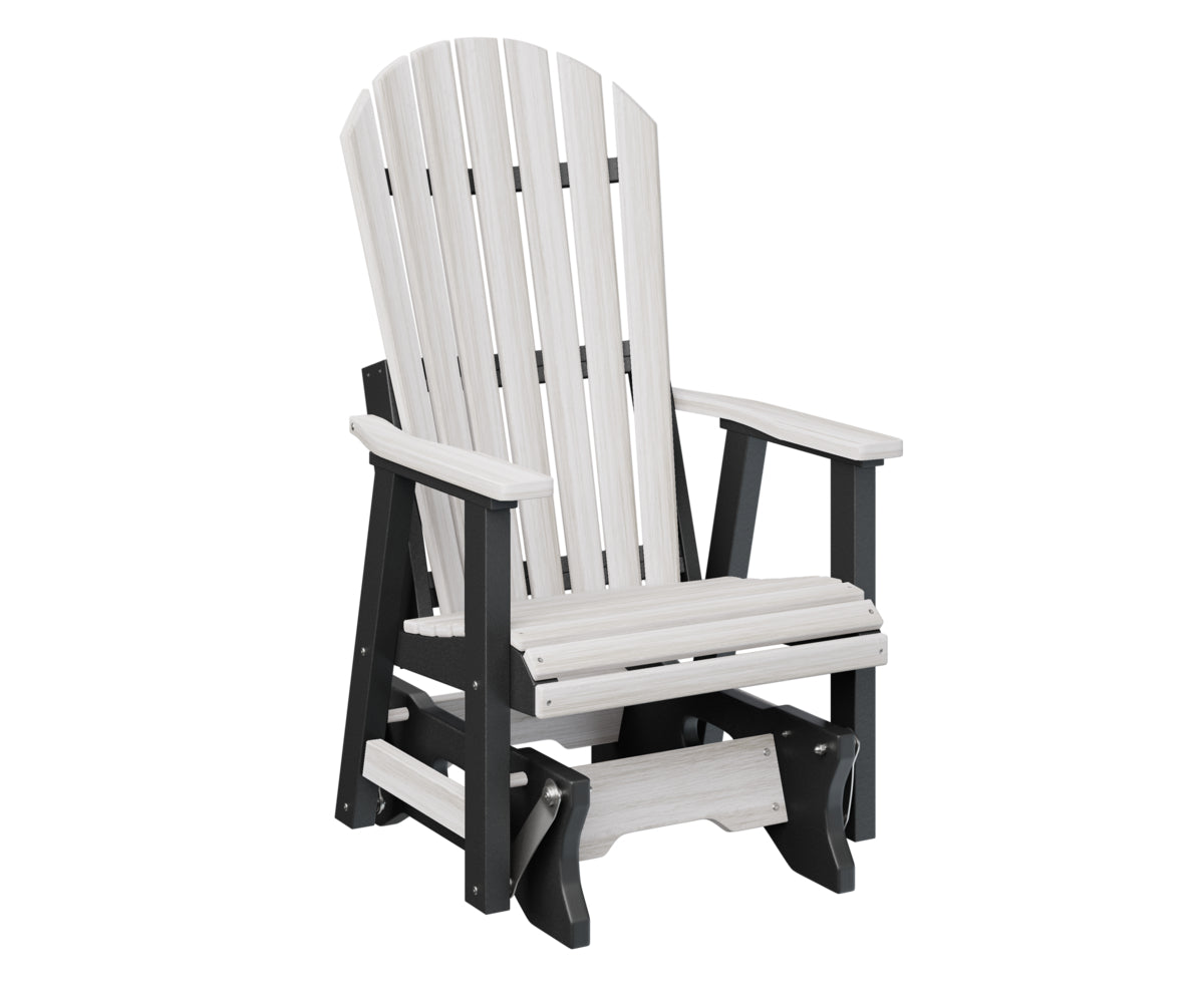 Berlin Gardens Comfo Back Single Glider - Outdoor Patio Rocking Chair with Ergonomic Support for Porch, Garden, or Deck Relaxation | Perfect for Reading, Lounging, and Enjoying Nature