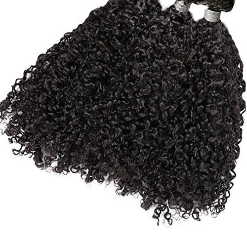 Black Brown Human Hair U Tip Extensions 22 Inch 100g - Remy Pre Bonded Keratin Hair for Curly Styles | Natural Color & Balayage Highlights | Perfect for Daily Wear, Parties & Special Occasions