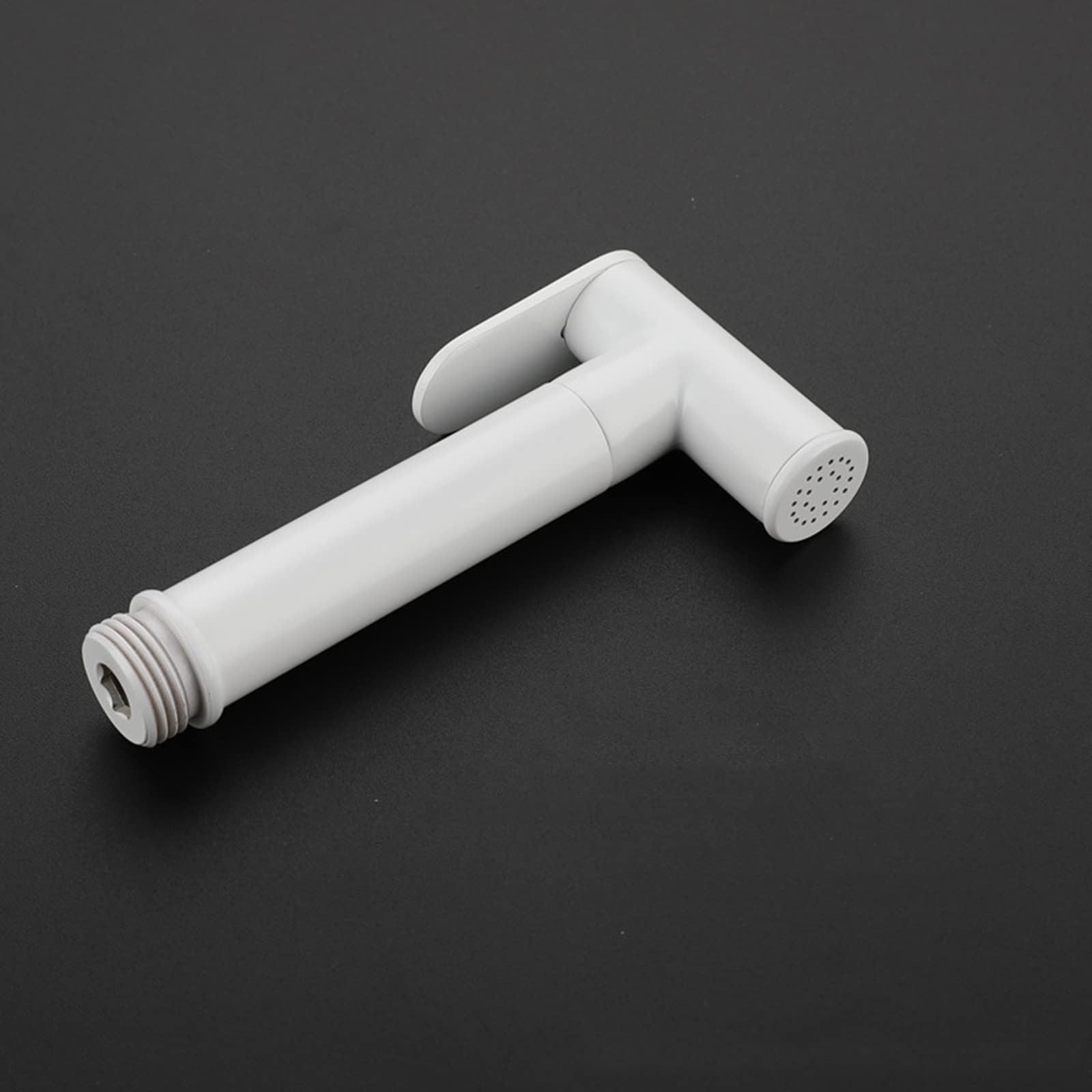 Handheld White Bidet Sprayer - Brass Bidet Attachment Set for Toilet with Hot & Cold Water Mixer | Wall Mounted Single Handle Faucet | Perfect for Cloth Diaper Cleaning & Personal Hygiene