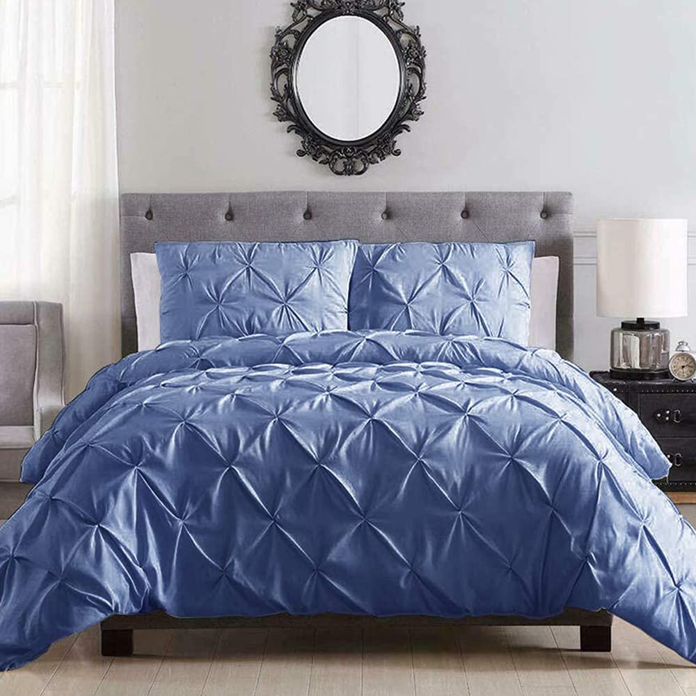 Shatex Twin Bed Comforter Set - 2 Piece Ultra Soft 100% Microfiber Polyester Summer Bedding with Pillow Sham - Breathable Lightweight Comforter for Kids, Guest Room & Dorm - Striped Twin Size Bedding Set