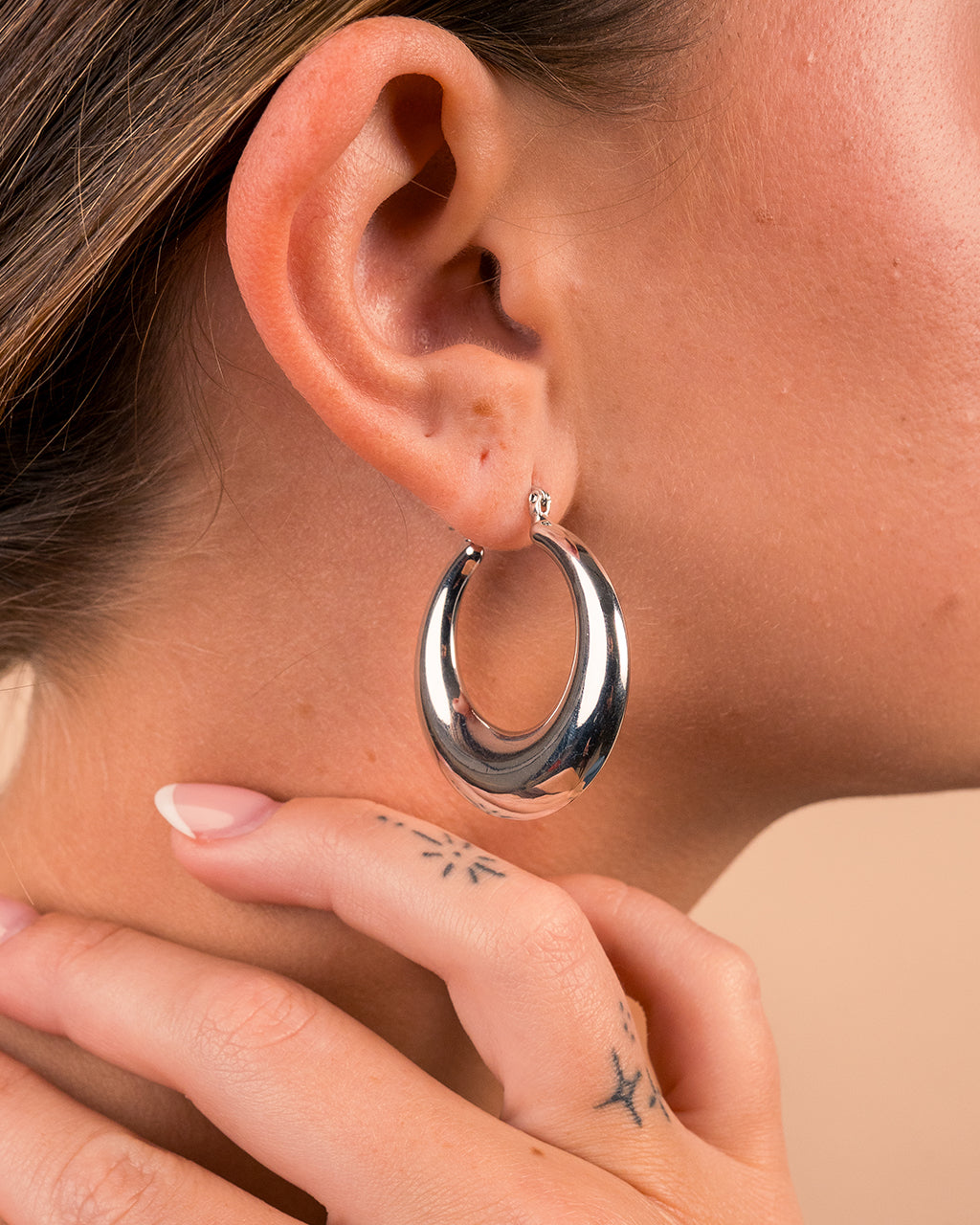 Quinn Tube Hoop Earrings for Women - Sterling Silver Minimalist Dangle Earrings - Trendy Fashion Jewelry for Everyday Wear & Special Occasions
