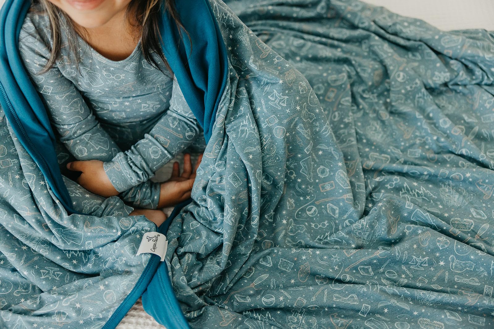 Premium 46x46 Copper Pearl Jumbo 3-Layer Baby Blanket - Ultra Soft & Breathable Toddler Blanket for Boys & Girls | Cozy Newborn Swaddle & Nursery Blanket | Hogwarts™ Themed Polyester/Rayon Blend | Perfect for Crib, Stroller & Travel Use