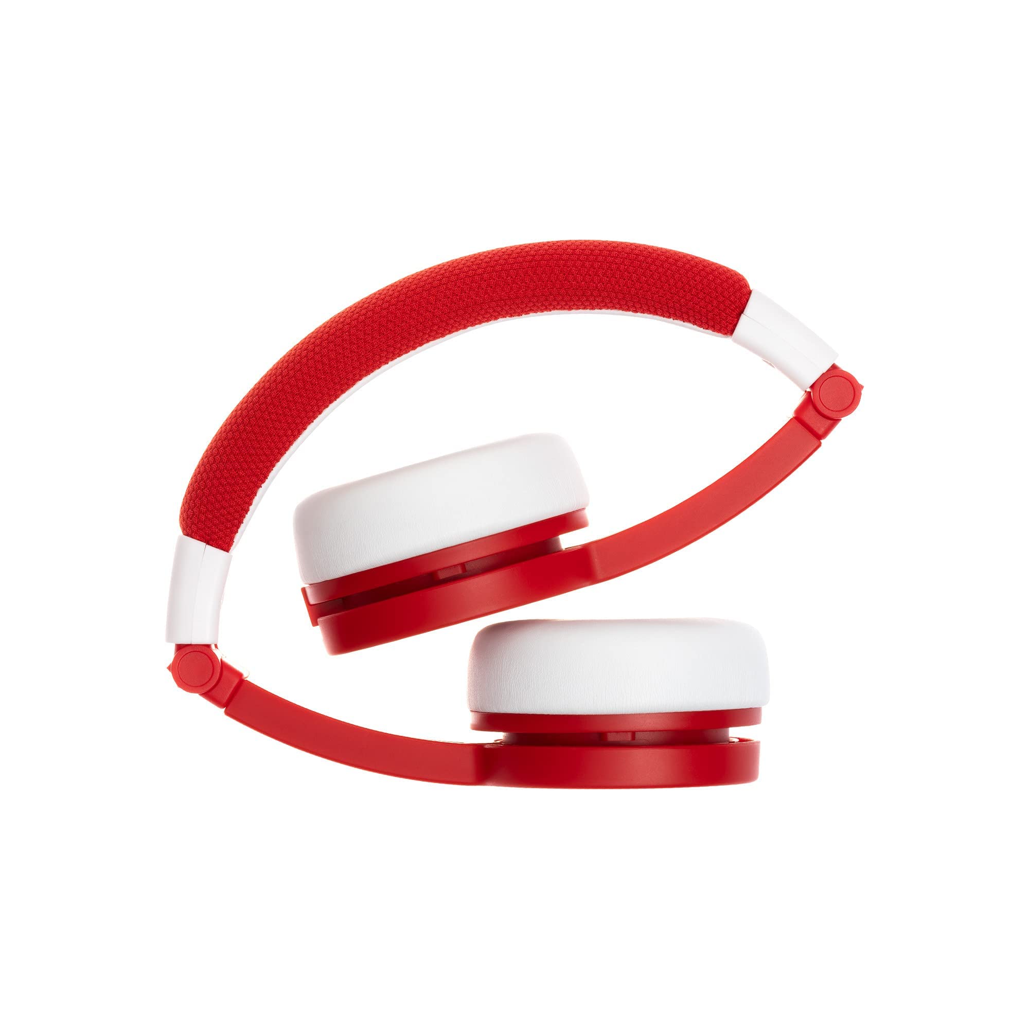 Tonies Foldable Wired Headphones for Kids - Red | Comfortable & Safe Volume-Limited Earbuds | Perfect for School, Travel & Home Learning