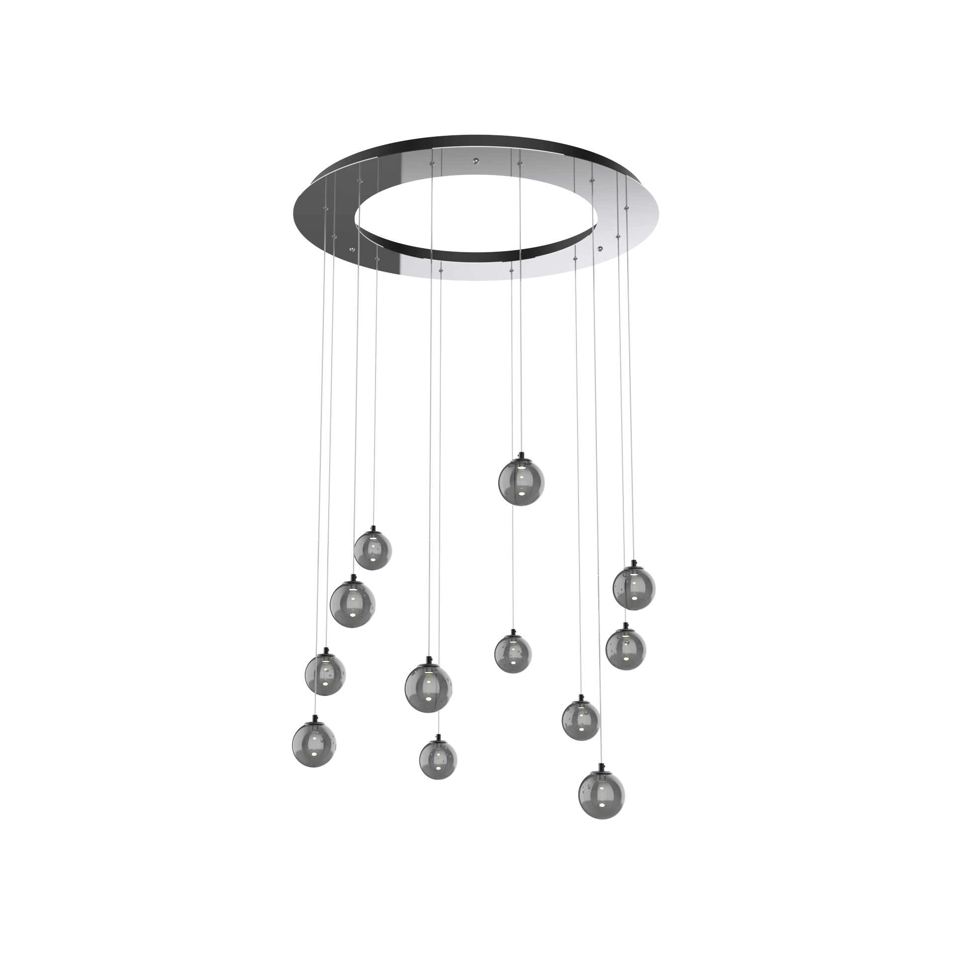 Custom Cascade LED Pendant Light - Modern Dimmable Hanging Fixture for Dining Room, Kitchen Island & Bedroom Decor