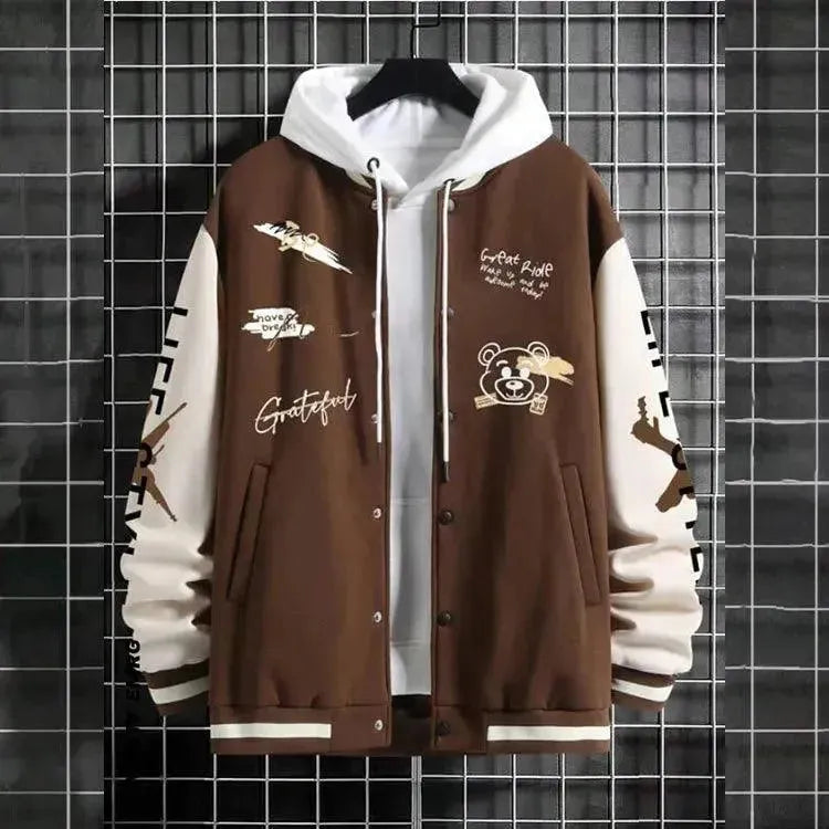 Men's Casual Baseball Jacket - Lightweight Stylish Outerwear for Spring & Fall | Perfect for Streetwear, Sports & Everyday Fashion