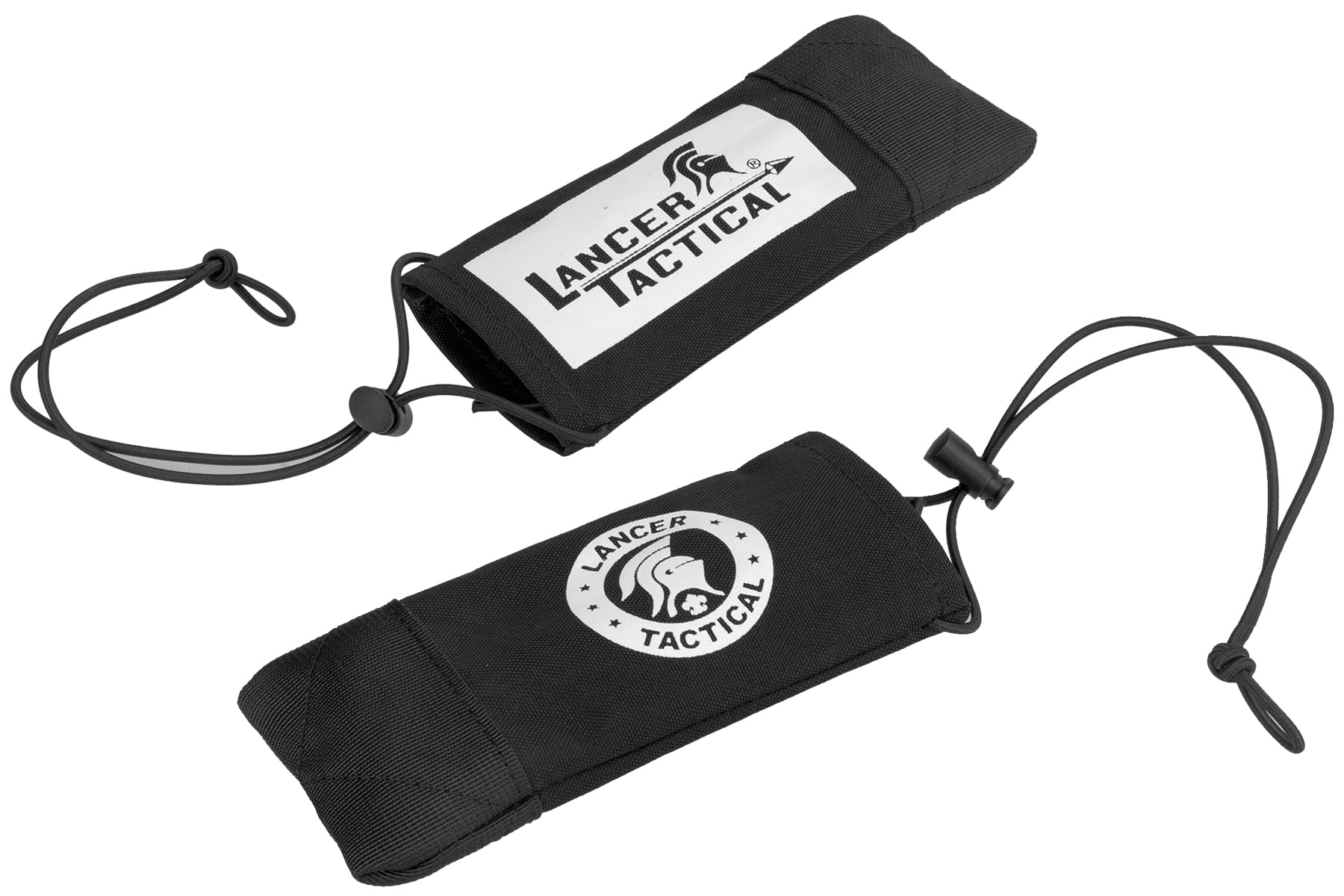 Lancer Tactical Airsoft Barrel Cover with Bungee Cord - Protective Muzzle Cover for Airsoft Guns & Paintball Markers - Ideal for Field Play and Weapon Storage (Black)