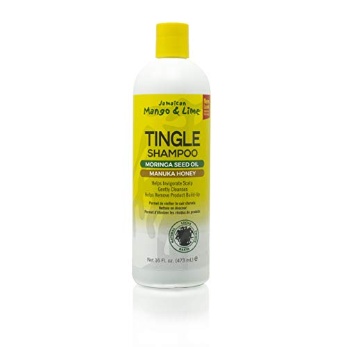 Jamaican Mango & Lime Tingle Shampoo for Hair Growth & Scalp Stimulation - 16oz (Pack of 6) - Moisturizing & Volumizing Shampoo for Natural, Curly & Relaxed Hair - Perfect for Daily Use & Salon Treatments