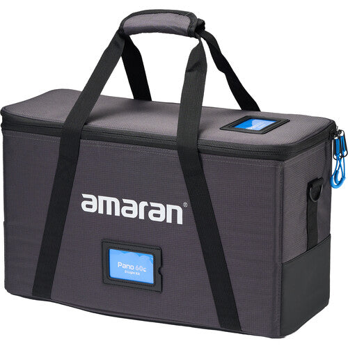 Amaran Pano 60C RGB COB LED Light Panel - 2 Light Kit with Charcoal Case for Photography, Videography & YouTube Content Creation
