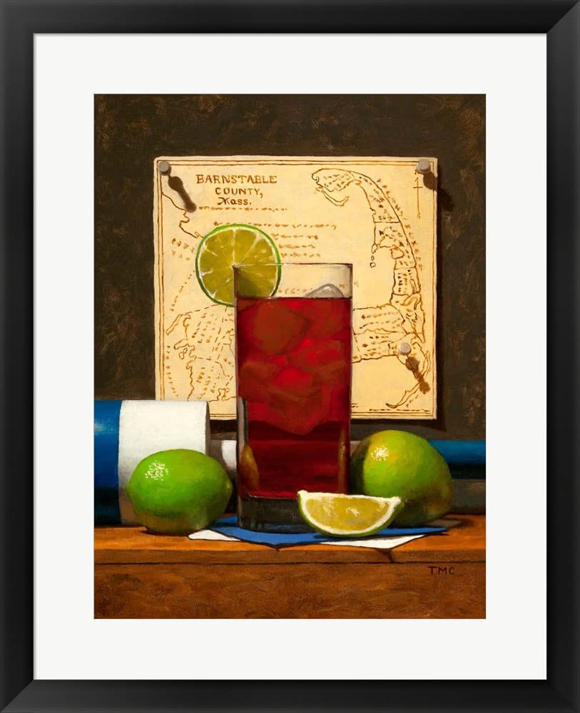 Todd M. Casey Cape Codder Framed Art Print - 22x27 Inches Black Frame Wall Decor for Living Room, Bedroom & Office
