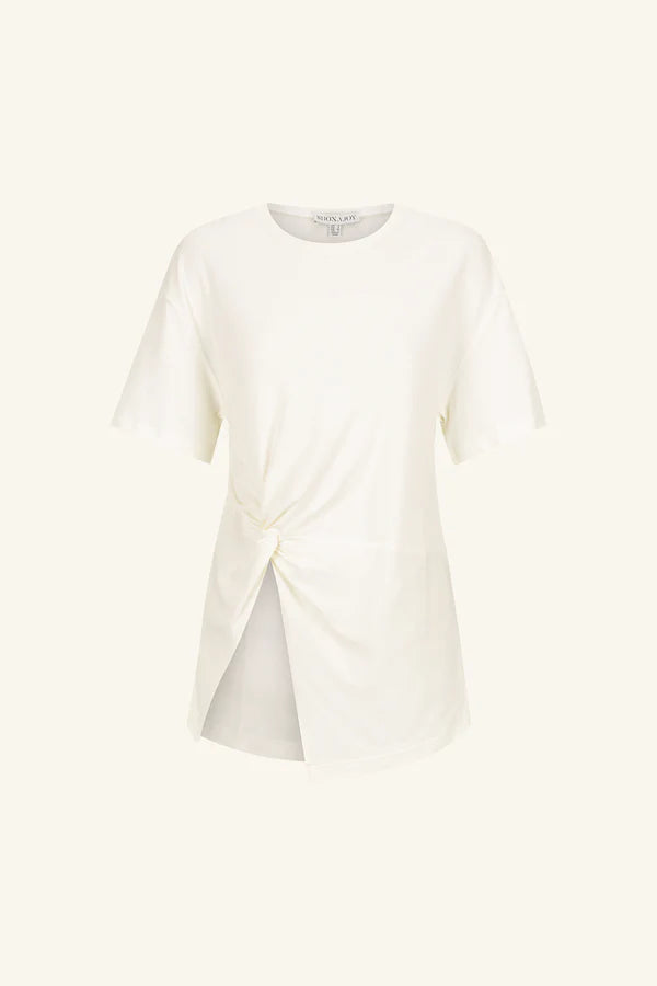 Stylish Aby Twist T-Shirt for Women - Soft & Comfortable Cotton Tee - Perfect for Casual Wear, Outings & Everyday Fashion
