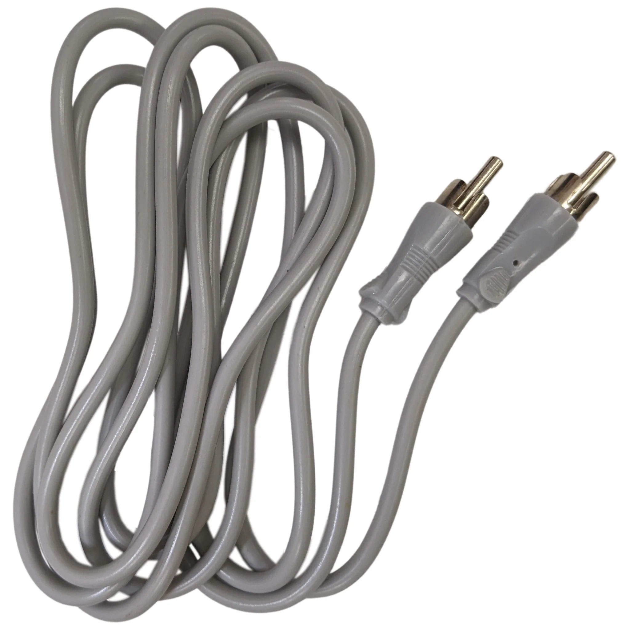 6 Foot RCA Male to RCA Male Audio Cable - High Quality Phono Cable for Home Theater, Stereo Systems & DJ Equipment - Gray (6ft)