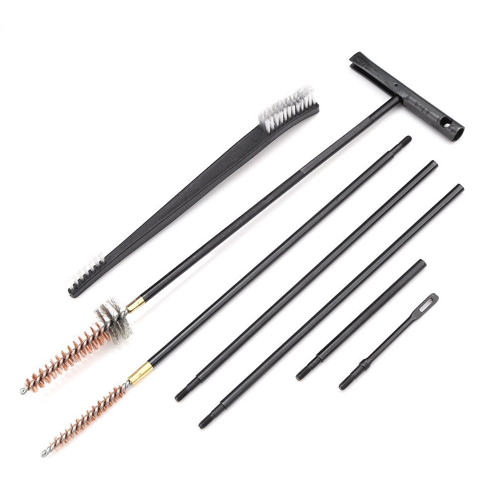 12-Piece Multi-Function Gun Cleaning Kit with Cleaning Rod & Double-Ended Brushes - Professional Firearm Maintenance Tools for Pistols, Rifles & Shotguns - Perfect for Hunting, Shooting Range & Home Gun Care