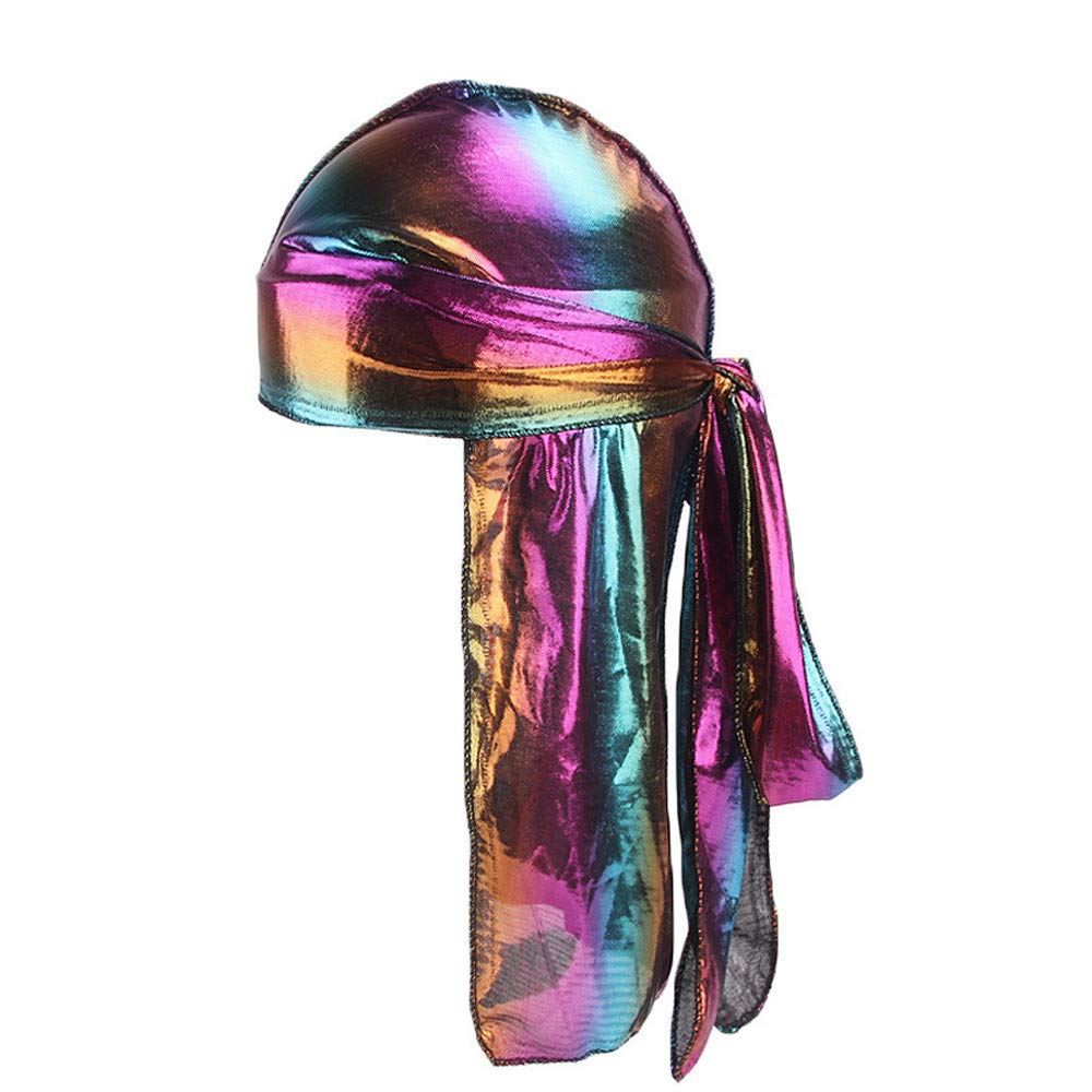 Men's & Women's Silk Durag Headwear - Breathable Polyester Bandana Headwrap for Baseball, Fashion & Gifts | Perfect for Sports, Hip-Hop Style & Hair Protection
