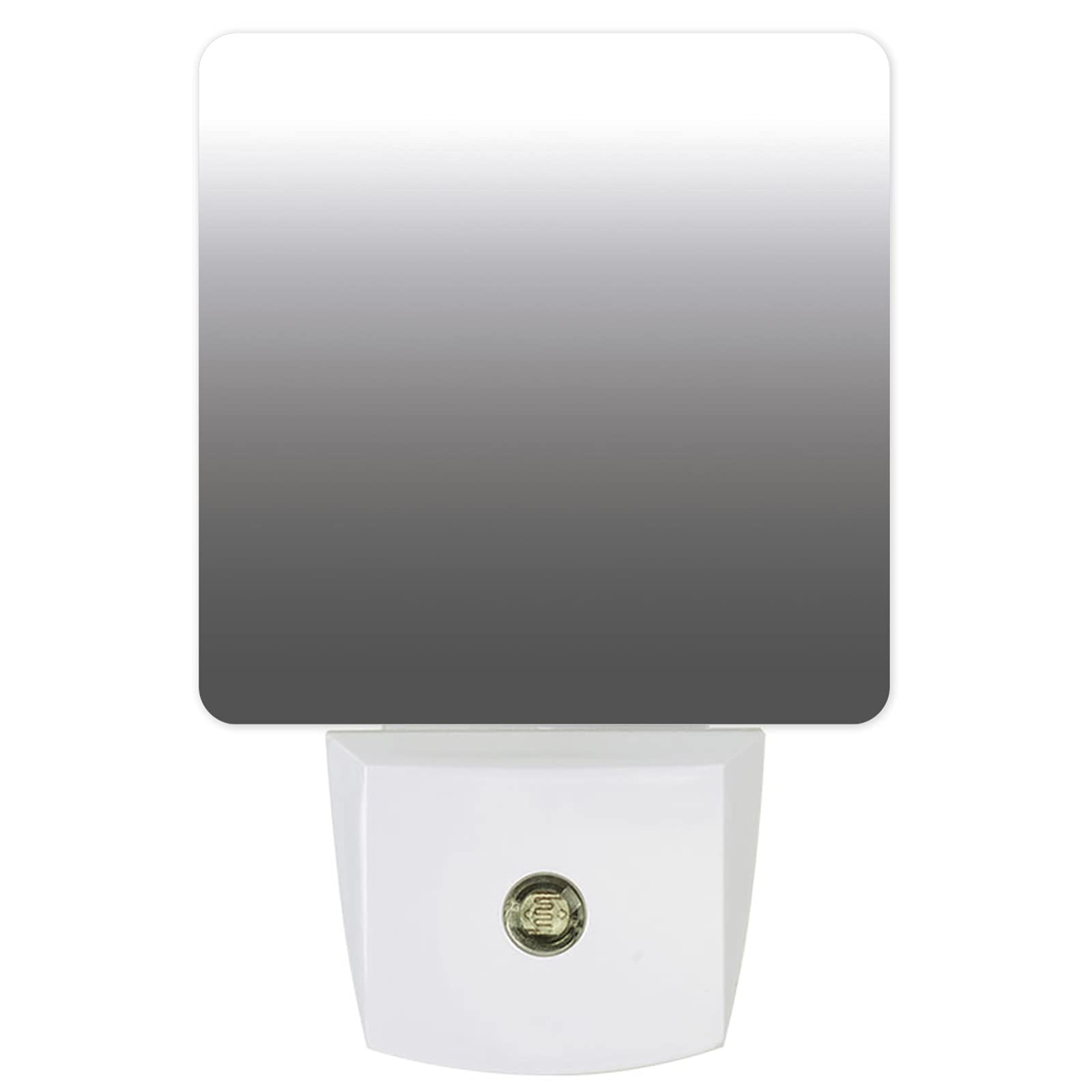 Vintage Farmhouse Ombre White to Grey Plug-in LED Night Light with Auto Dusk-to-Dawn Sensor - Perfect for Bedroom, Bathroom, Kitchen, Nursery, Hallway & Stairs - Energy Saving Wall Decor for Cozy Home Ambience