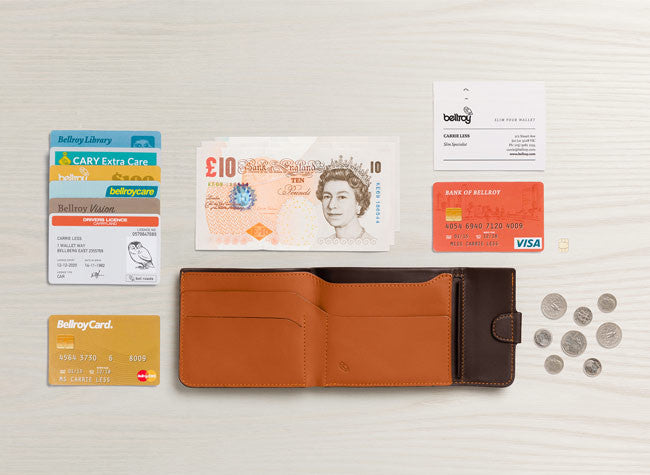Bellroy Coin Fold Wallet - Slim RFID Blocking Leather Wallet for Men & Women | Perfect for Travel, Everyday Use & Minimalist Lifestyle