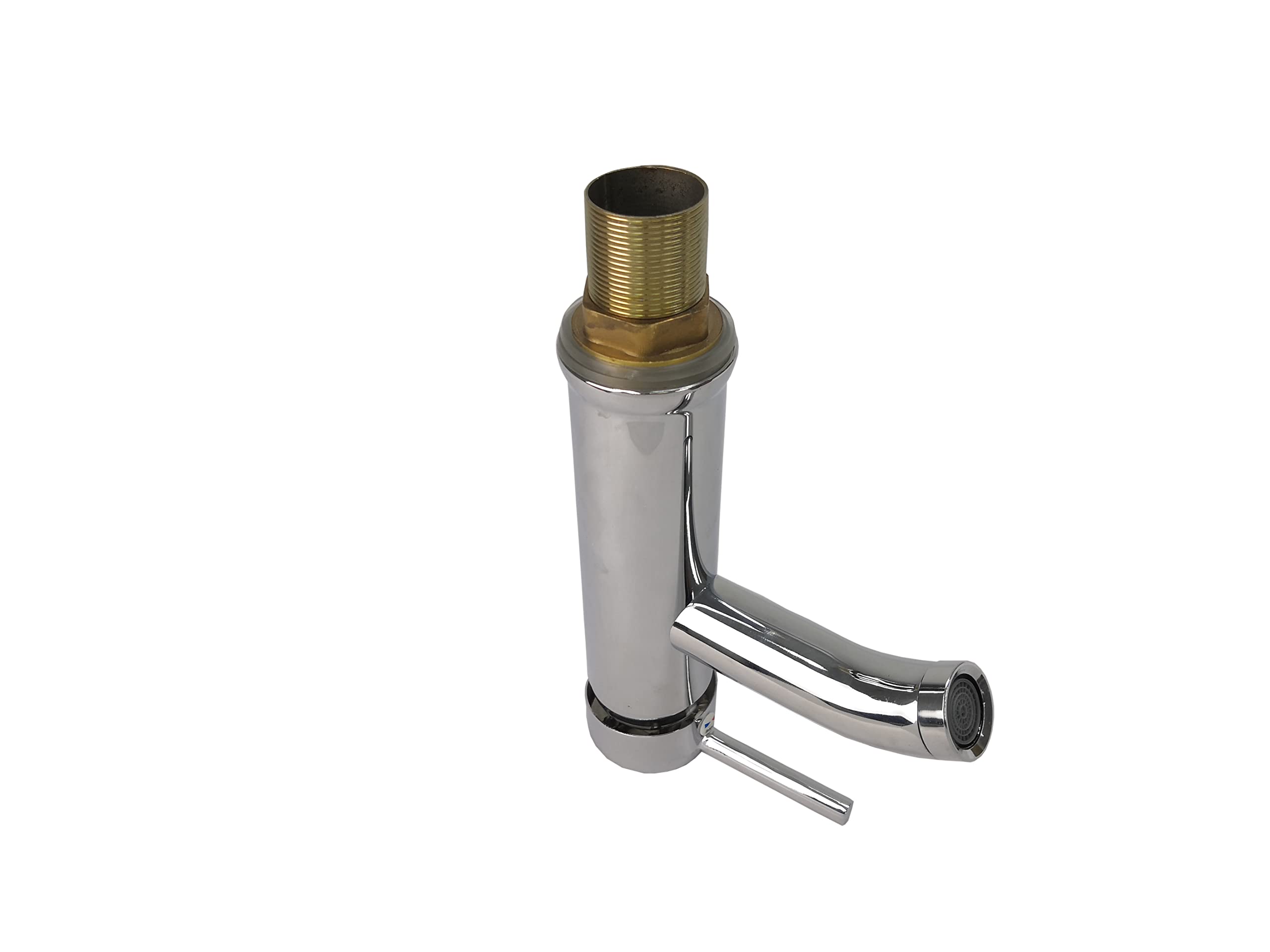 FixtureDisplays® Chrome Plated Vanity Faucet with Hot & Cold Water Control - Bathroom Sink Faucet for Modern Home Decor (Model 15552-NPF) | Perfect for Guest Bathrooms, Master Suites & Powder Rooms