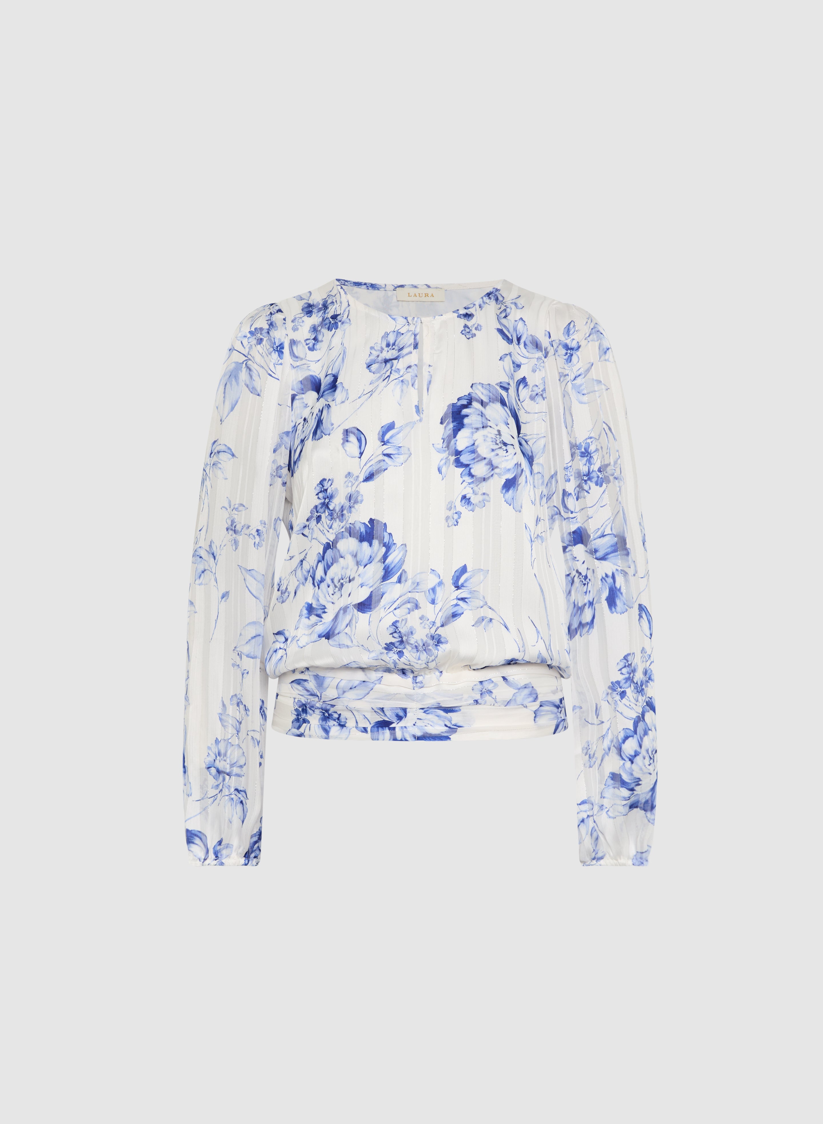 Floral Print Blouse for Women - Elegant Flowy Tops with V-Neck & Short Sleeves - Perfect for Spring Summer Outfits, Office Wear & Casual Dates