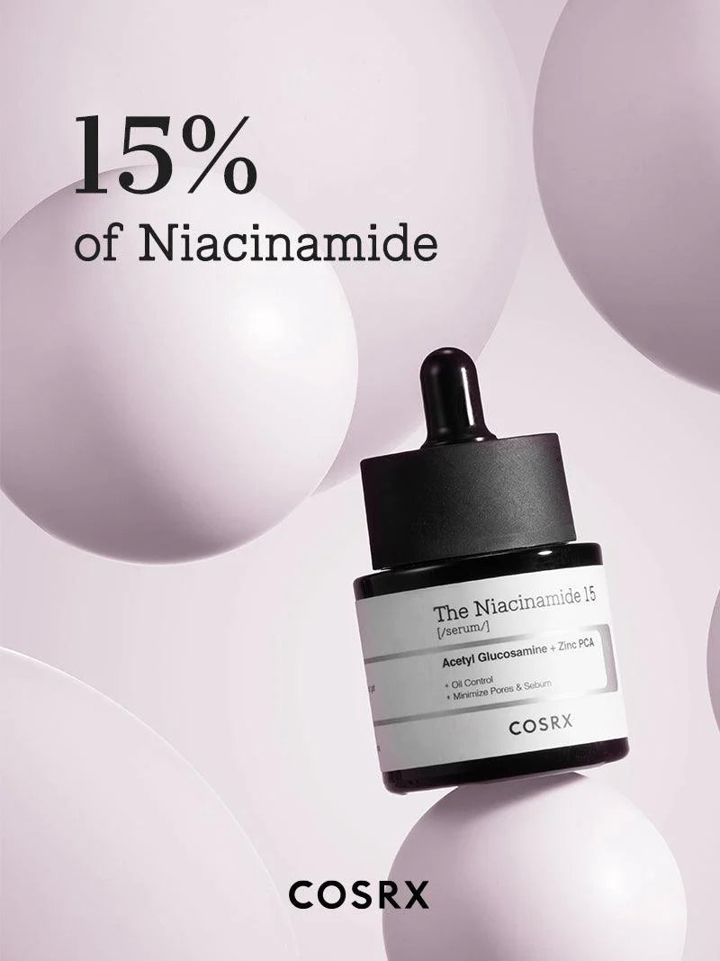 COSRX The Niacinamide 15 Serum 20ml - Brightening & Hydrating Face Serum for Dark Spots & Pores - Perfect for Daily Skincare Routine & Acne-Prone Skin
