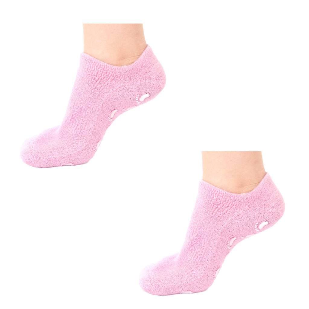 Ad Fresh Moisturizing Gel Spa Socks for Cracked Heels & Dry Skin Repair - Hydrating Treatment for Soft Feet (Multi Color) - Perfect for Pedicures, Overnight Foot Care & Relaxation at Home