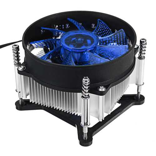 90x90x25mm 4-Pin RGB LED CPU Cooling Fan 12V - Compatible with Intel LGA 1150/1151/1155/1156 Sockets - Perfect for PC Gaming, Overclocking & Computer Case Cooling