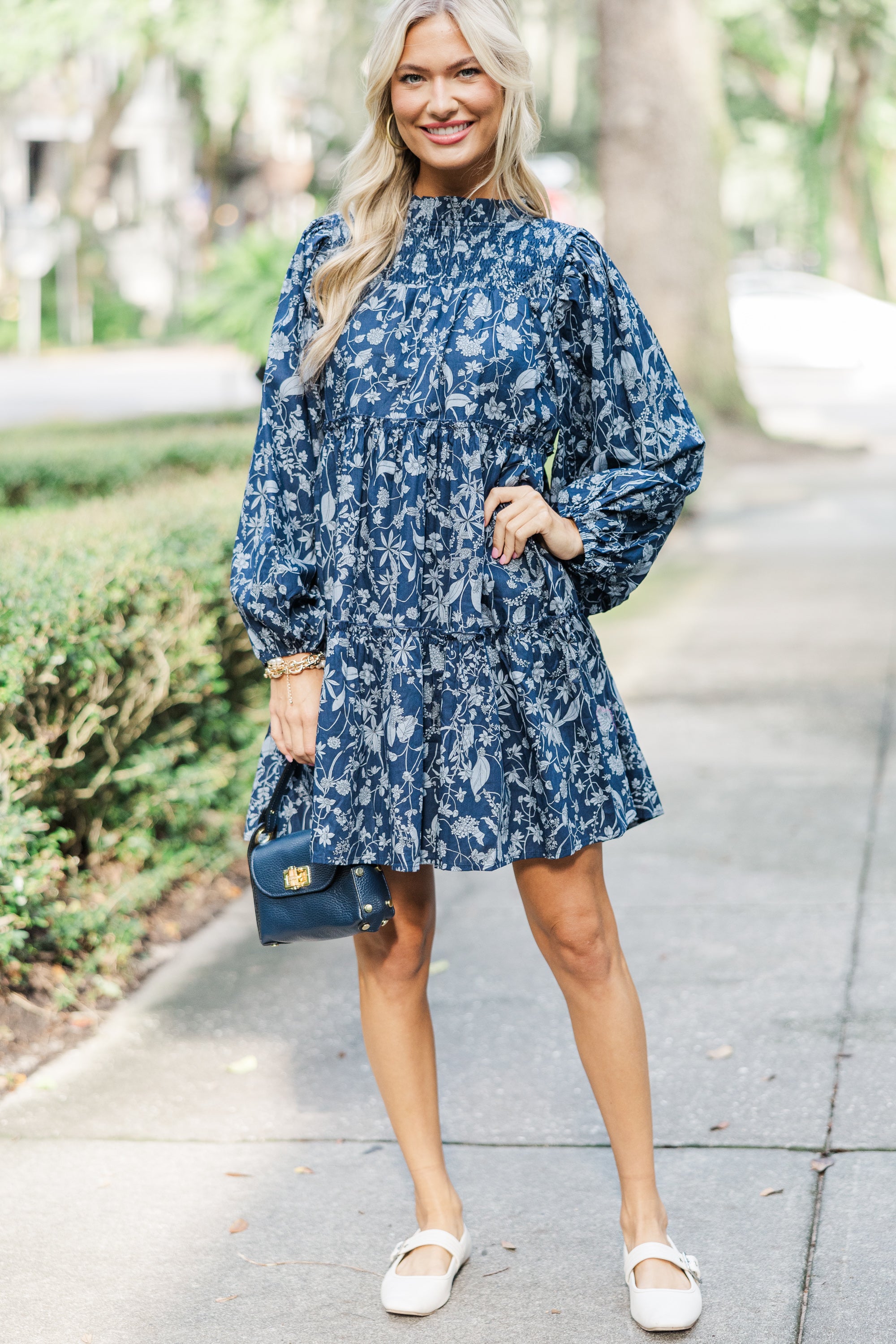 Best Navy Toile Babydoll Dress for Women - Flirty & Comfortable Lace Nightwear for Date Night, Sleepwear, Boudoir