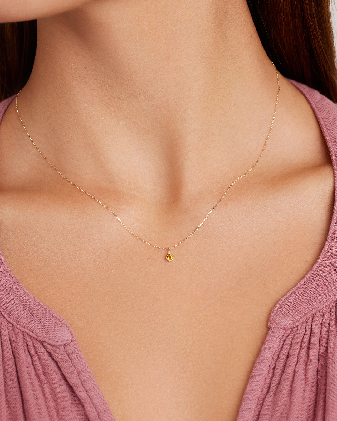 14K Gold Birthstone Necklace for Women - Personalized Zodiac Pendant Jewelry Gift for Mom, Wife, Daughter | Perfect for Birthdays, Anniversaries & Special Occasions