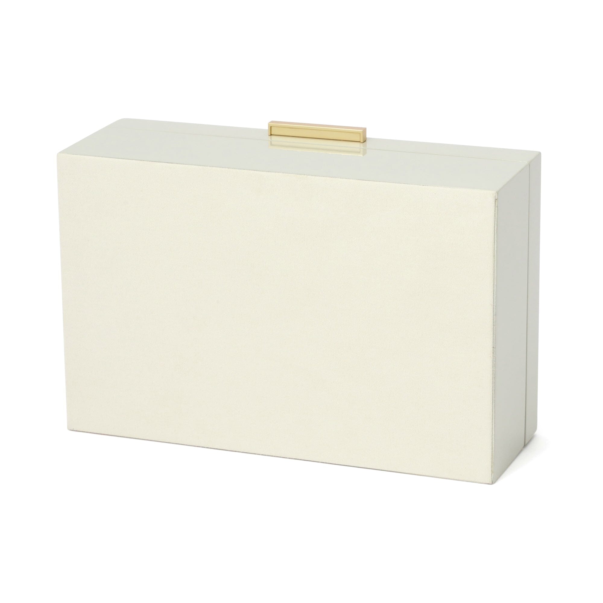 Elegant Large Grey Lacquer Stripe Jewelry Box - Perfect for Organizing Necklaces, Rings & Earrings - Ideal for Bedroom, Dresser & Travel