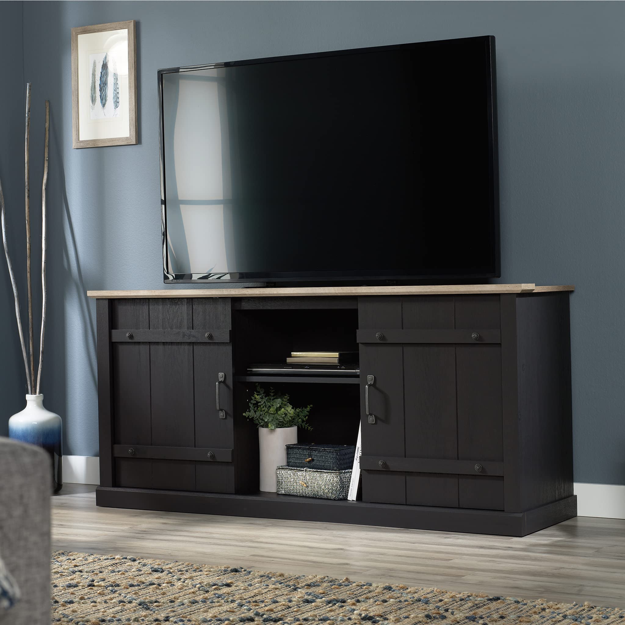 Sauder Farmhouse TV Stand for TVs up to 70