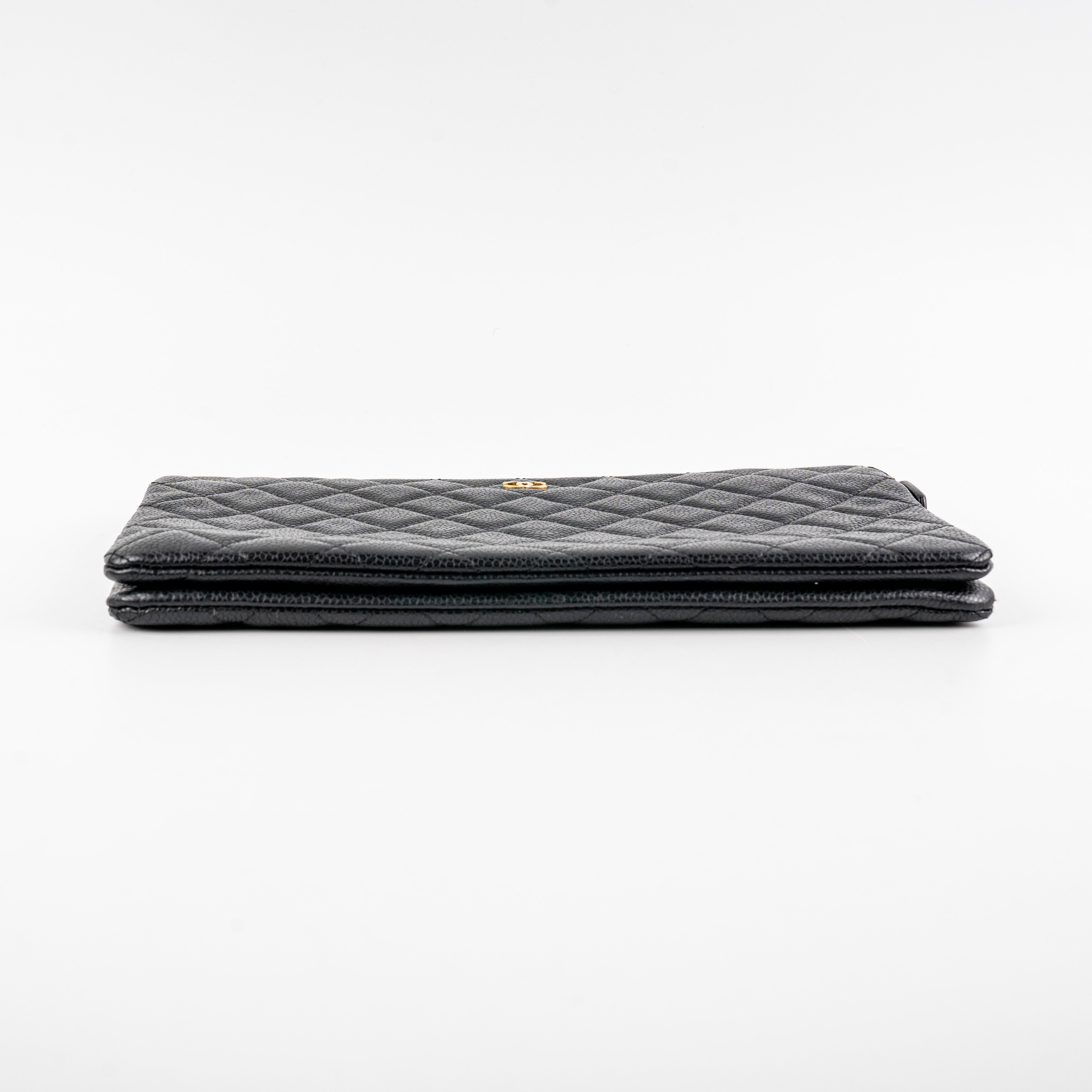 Chanel Quilted Caviar Leather Small Crossbody Clutch Bag - Black Luxury Designer Handbag for Women | Perfect for Evening Parties, Weddings & Special Occasions