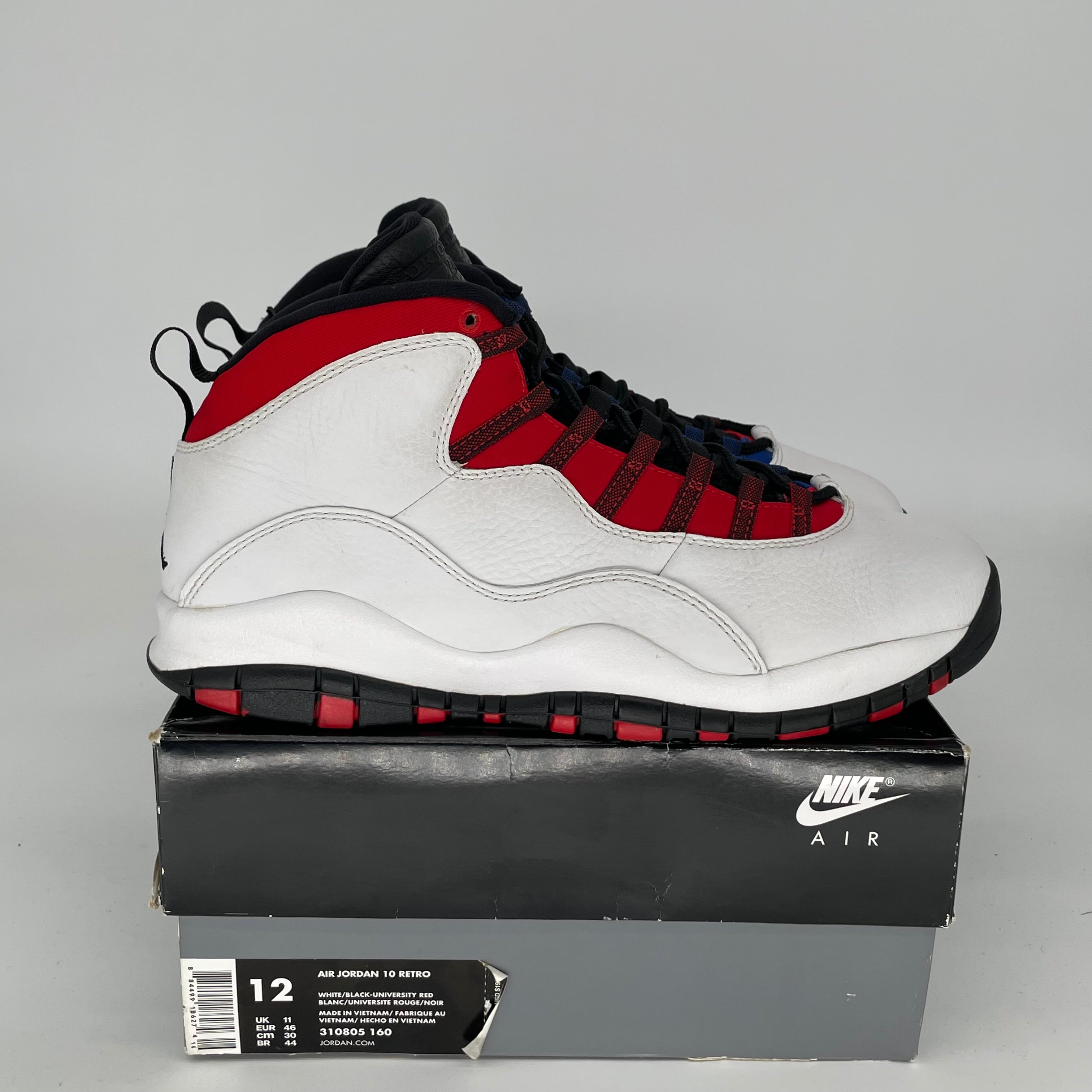 AIR JORDAN 10 RUSSELL WESTBROOK CLASS OF 2006 Basketball Shoes - Men's Size 12 (310805-160) - Retro Sneakers for Collectors & Streetwear Fashion