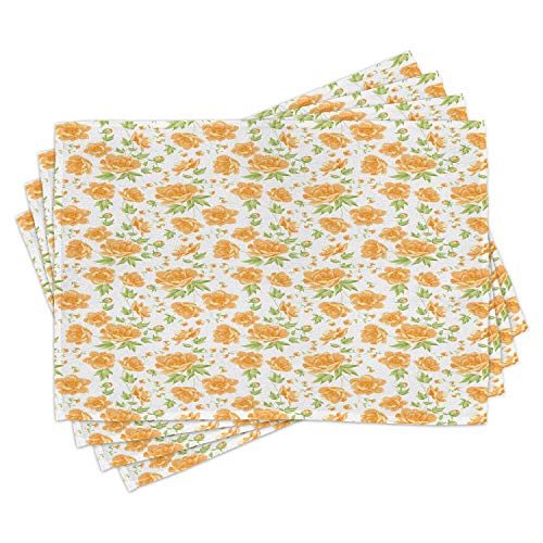 Pale Orange Green White
