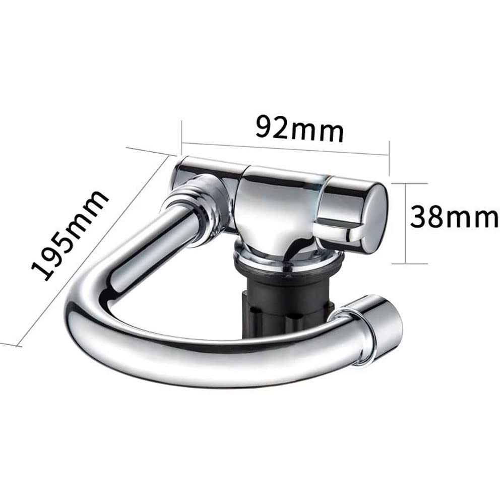 360 Degree Swivel Folding Faucet - Hot & Cold Water Kitchen Sink Faucet for RV, Marine, Camper, Boat | Bathroom, Deck & Caravan Accessories | Perfect for Outdoor Adventures & Compact Spaces