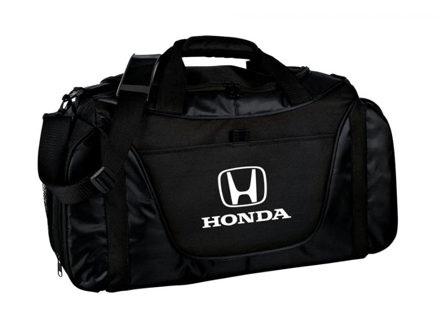 Speedgear Honda Black Sports Duffel Bag - Waterproof Gym Bag for Men & Women - Perfect for Travel, Workout, Sports Gear Storage (Large Capacity)