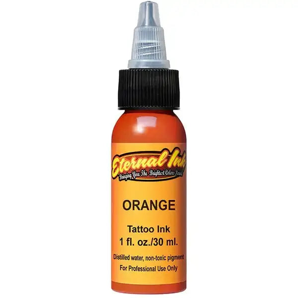 Premium Orange Eternal Ink - Long-Lasting, Vibrant & Fade-Resistant for Tattoos, Calligraphy & Art Projects