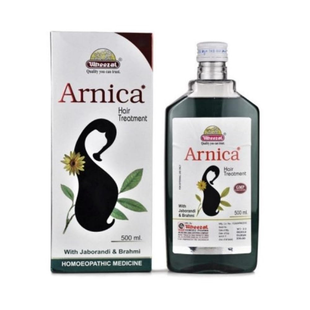 Wheezal Homoeomeds Arnica Hair Treatment Oil 500ml – Natural Hair Growth & Scalp Care Solution for Thicker, Healthier Hair – Perfect for Daily Use, Styling & Hair Repair