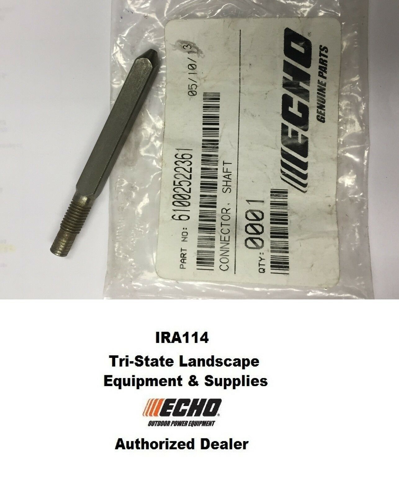 Echo Connector Shaft 61002522361 for PPT 230 PPT 265 PPT 280 PPT 266 PPT 266H - Compatible with Echo Power Pruner Trimmer Parts | Perfect for Landscaping & Tree Trimming