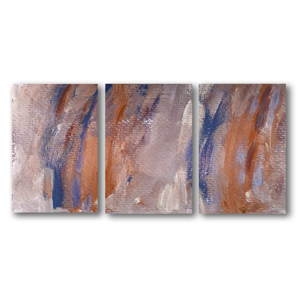 Wall26 3-Panel Abstract Oil Painting Canvas Wall Art - Modern Home Decor for Bedroom & Living Room - Framed Canvas Prints 24x36 Inches (Set of 3) - Perfect for Contemporary Interior Design & Housewarming Gifts