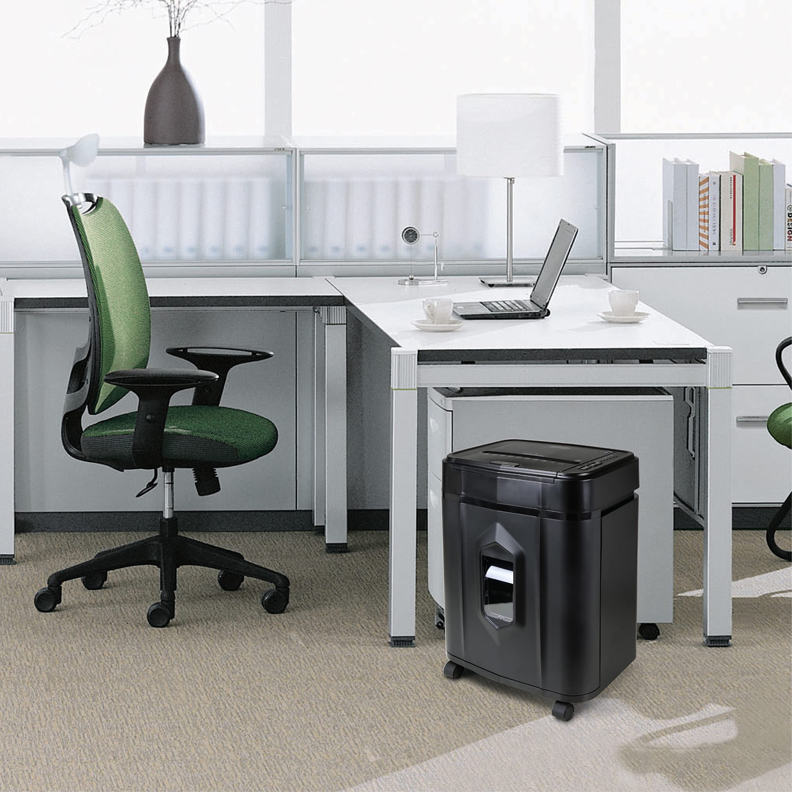 Aurora AU120MA 120-Sheet Auto Feed High Security Micro-Cut Paper Shredder - 30 Minute Run Time (Black) | Ideal for Office, Home & Small Business Document Security