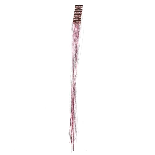Minkissy 6Pcs Glitter Hair Extensions for Women – Colorful Hair Tinsel with Clips, Fairy Hair Strands, 6-Piece Set – Perfect for Parties, Festivals, Cosplay & Everyday Glam